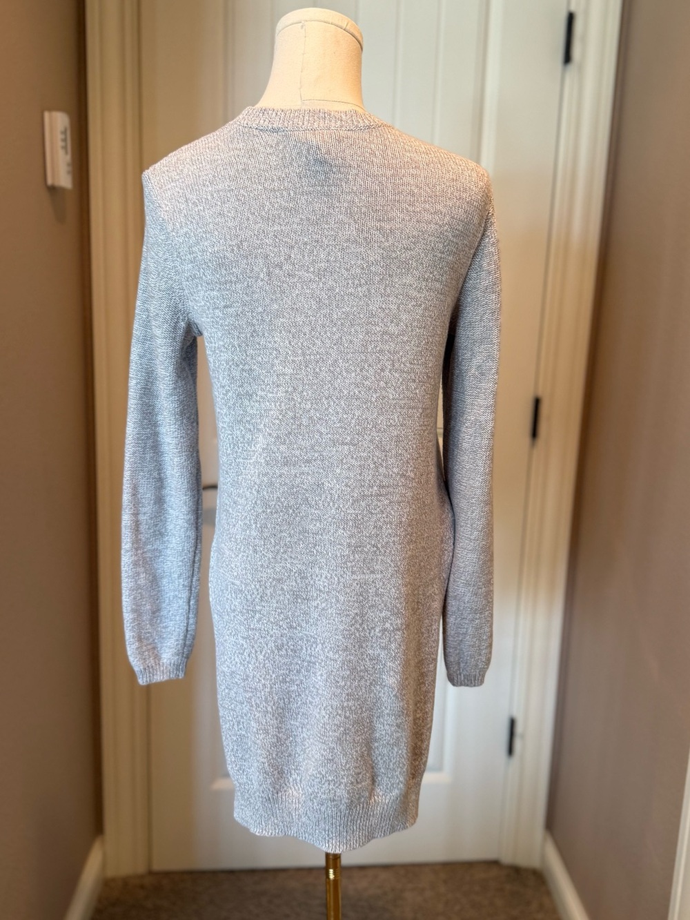 BCBG Light Gray Crewneck Sweater - Picture 3 of 6